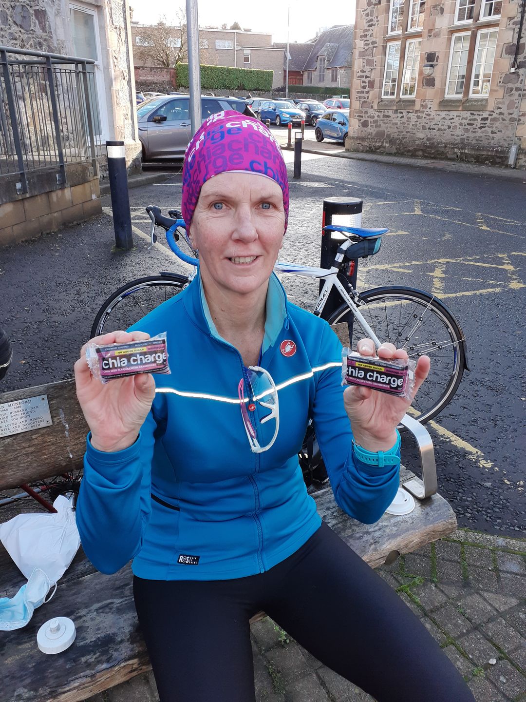 Customer photo review of Chia Seed Energy Flapjacks 80g - Salted Caramel, Banana, Berry, Original Sea Salt (box of 23)