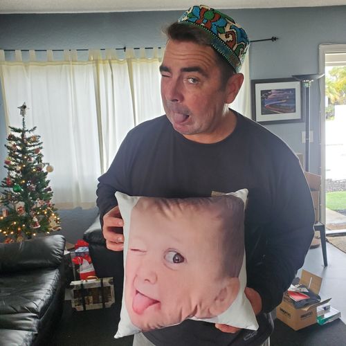 Customer photo review of Create A Custom Object Pillow