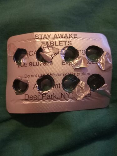 Customer photo review of Health A2Z Stay Awake Alertness Aid with Caffeine, 16 Tablets (Pack of 6)