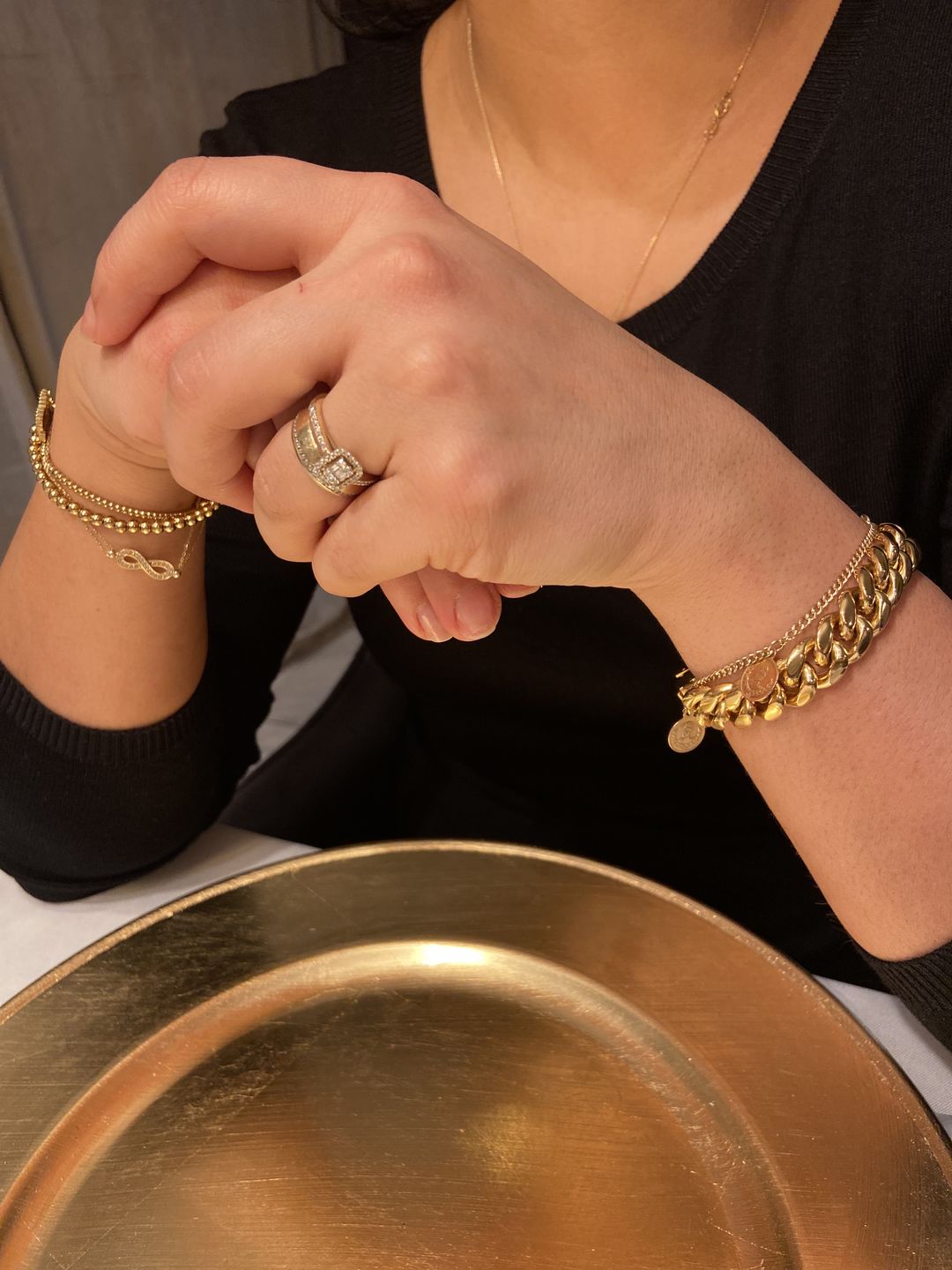 Customer photo review of CLEAN CUBANA. - 12MM 18K GOLD
