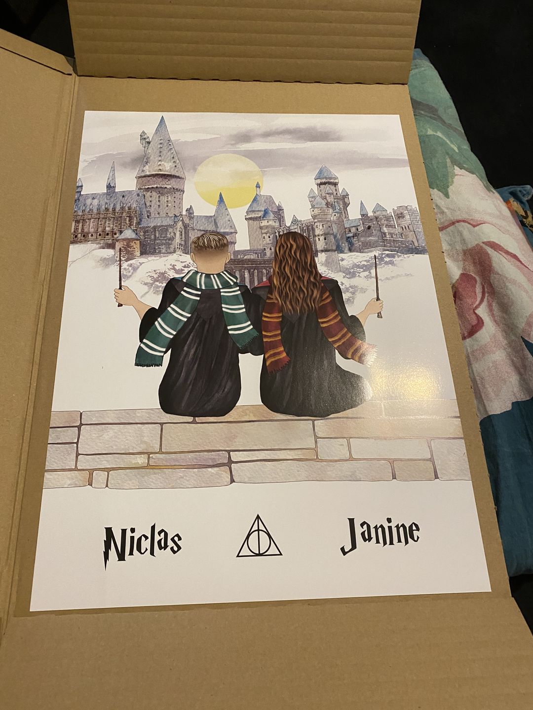 Customer photo review of Zauberinnen/Zauberer - Personalisiertes Poster