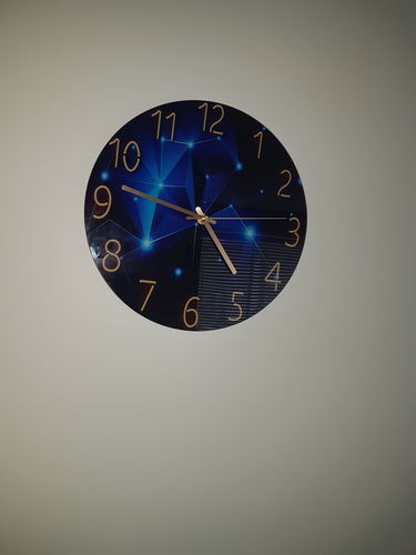 Customer photo review of Modern Visions Geometric Wall Clock