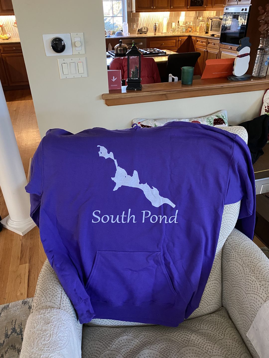 Customer photo review of Lake Custom Hooded Sweatshirt