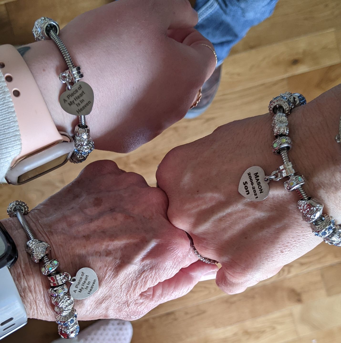 Customer photo review of Piece Of My Heart Bracelet
