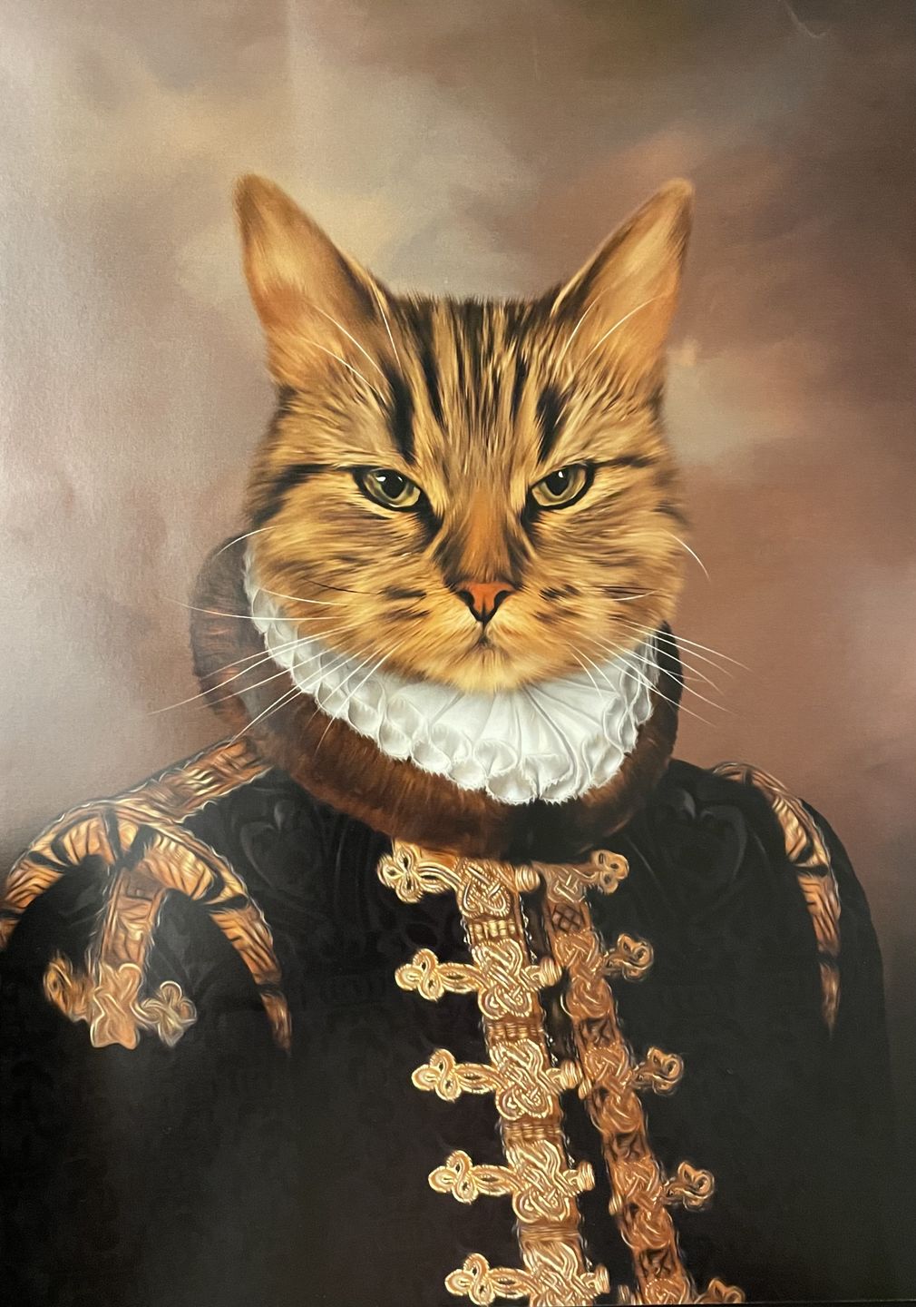 Customer photo review of The Count: Custom Pet Portrait