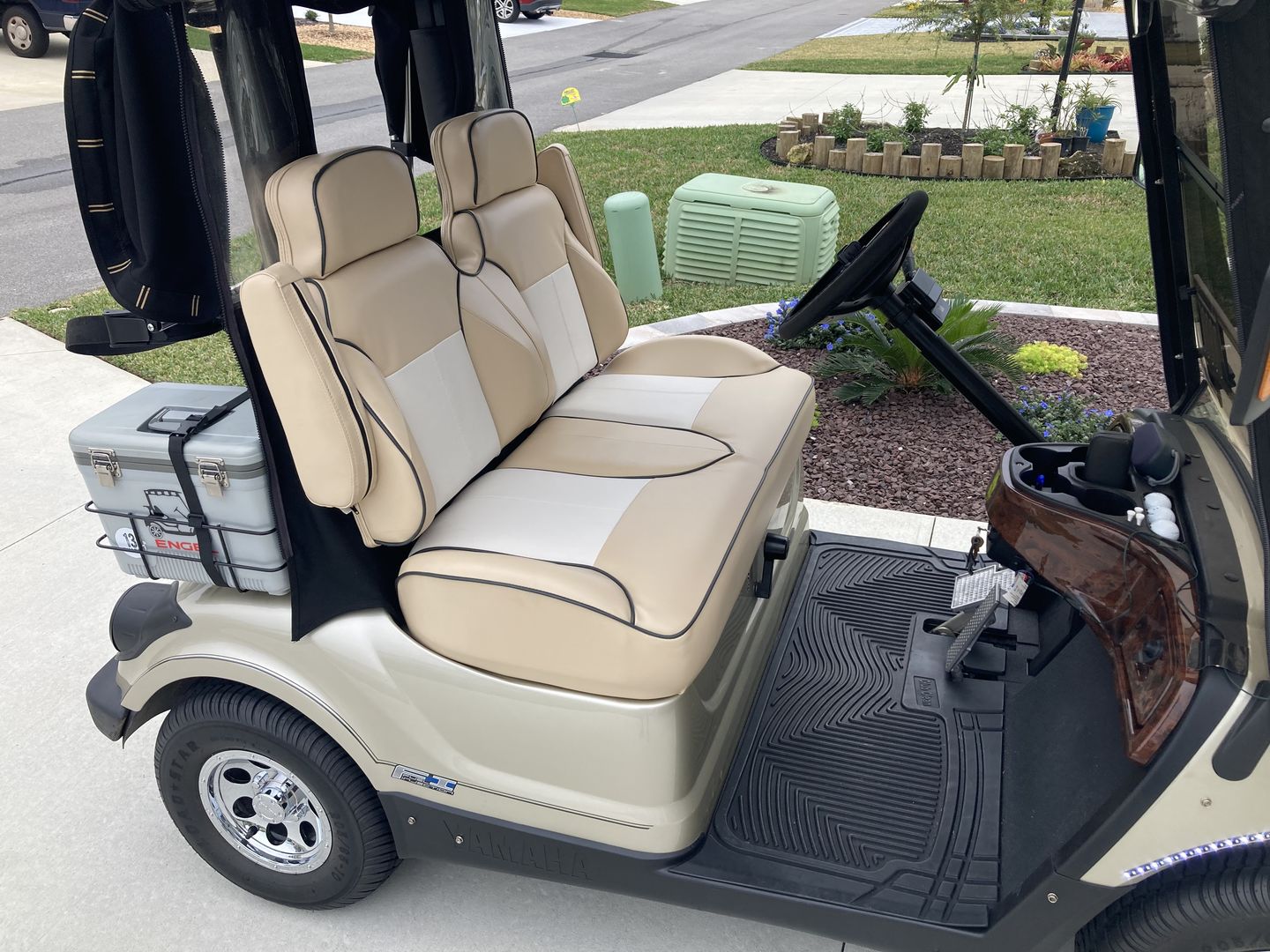 Customer photo review of Suite Seats Villager Touring Edition - Fully Custom Golf Cart Seat Cushions - YAMAHA