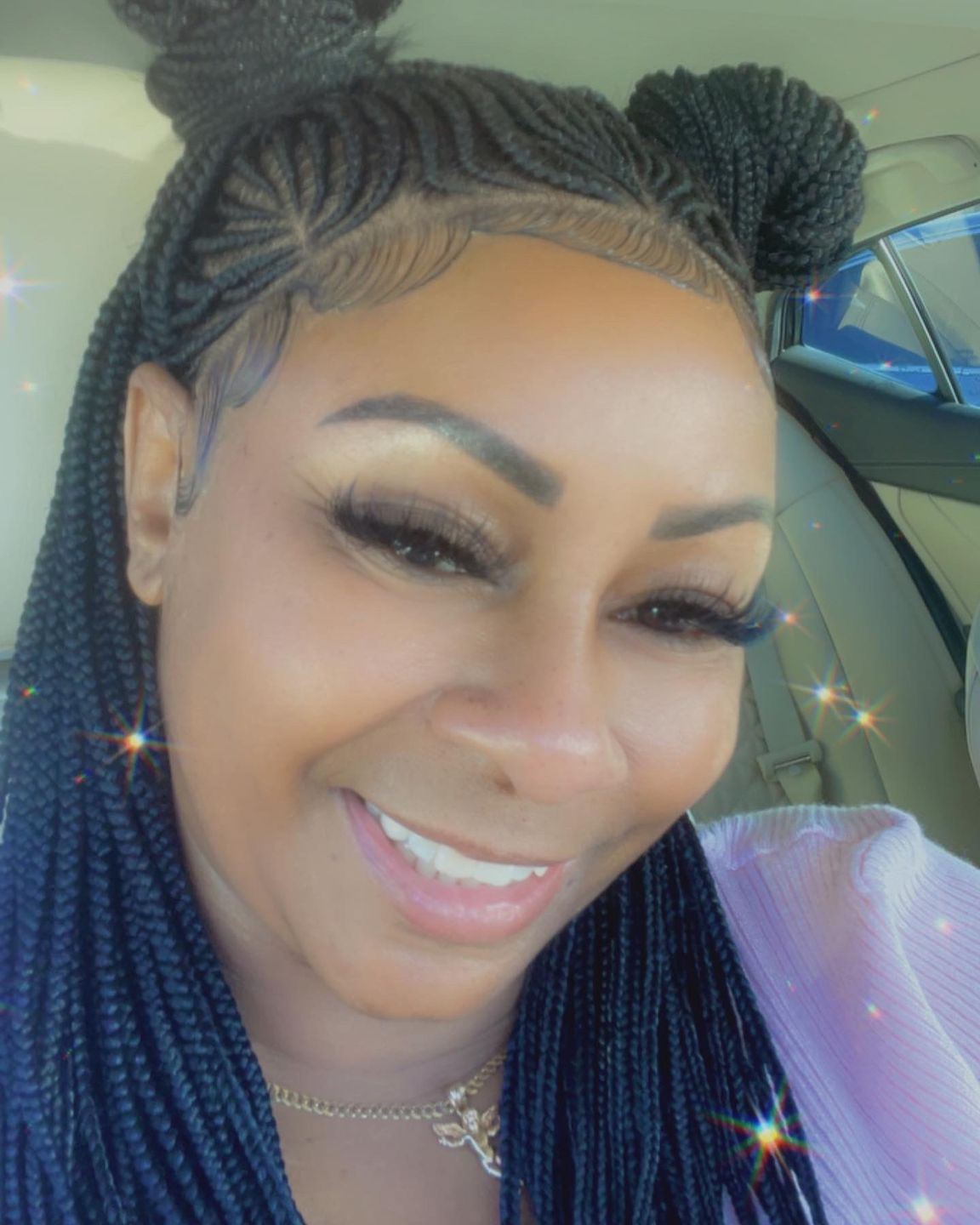 Customer photo review of Cornrow Braids 13x4 Lace Front - Wig Fab