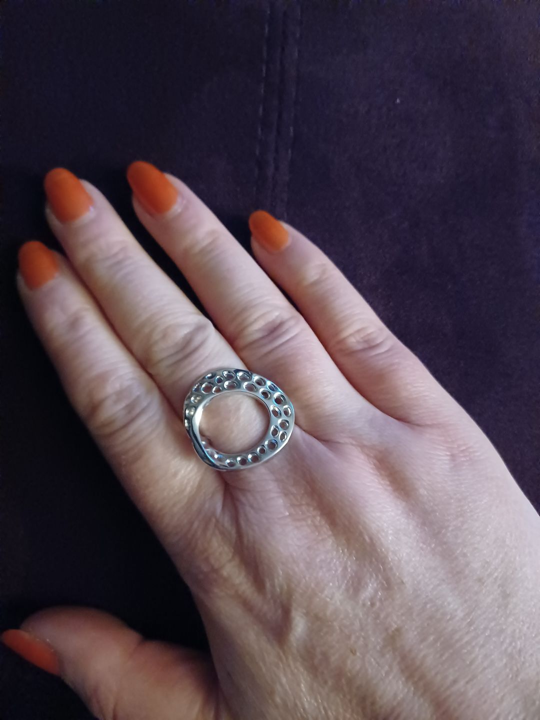 Customer photo review of Lattice Warp Ring