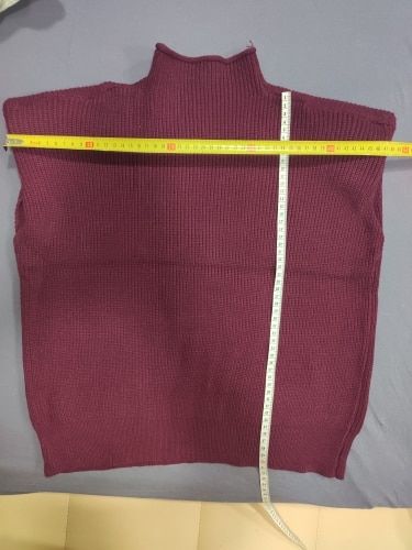 Customer photo review of Turtleneck Sleeveless Vest Sweater(4 Colors)