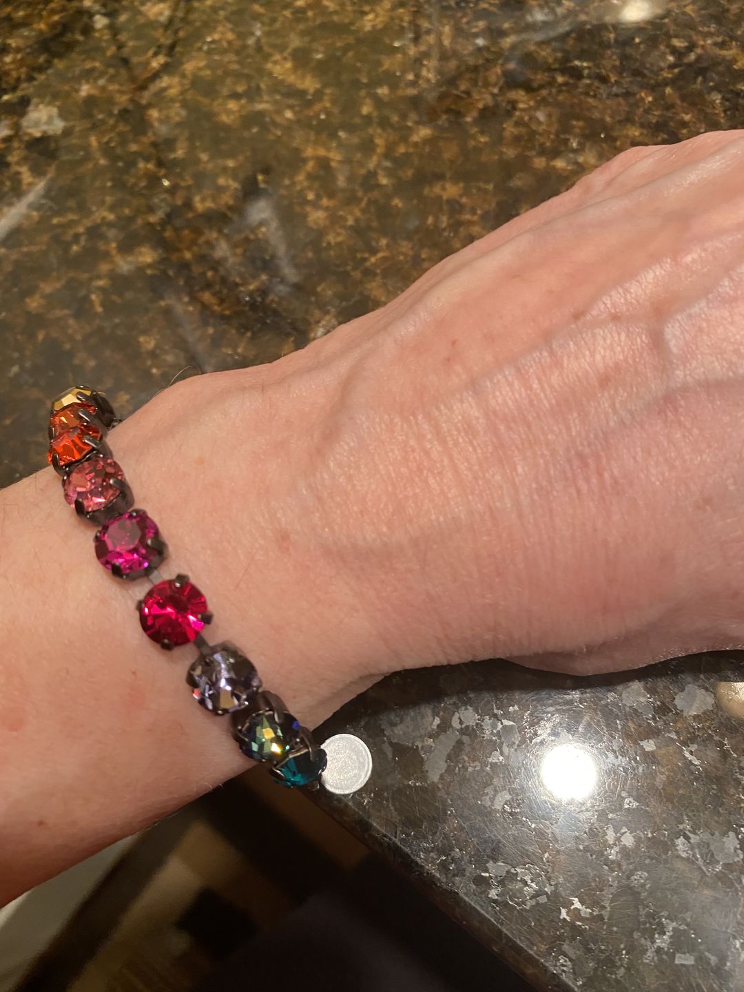 Customer photo review of Arista Bracelet in Cosmic Ombré