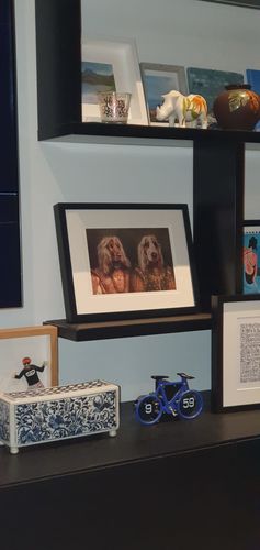 Customer photo review of The Queen & The Duchess  – Custom Vintage Pet Portrait