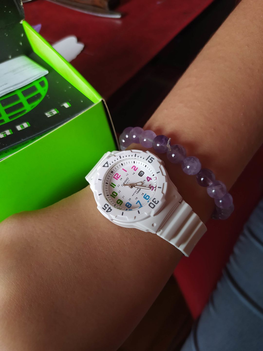 Customer photo review of Reloj Casio Análogo LRW-200H-7BVDF Blanco Mini Buceo