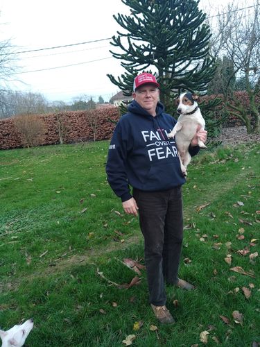 Customer photo review of I Don't Need Your Permission Hat