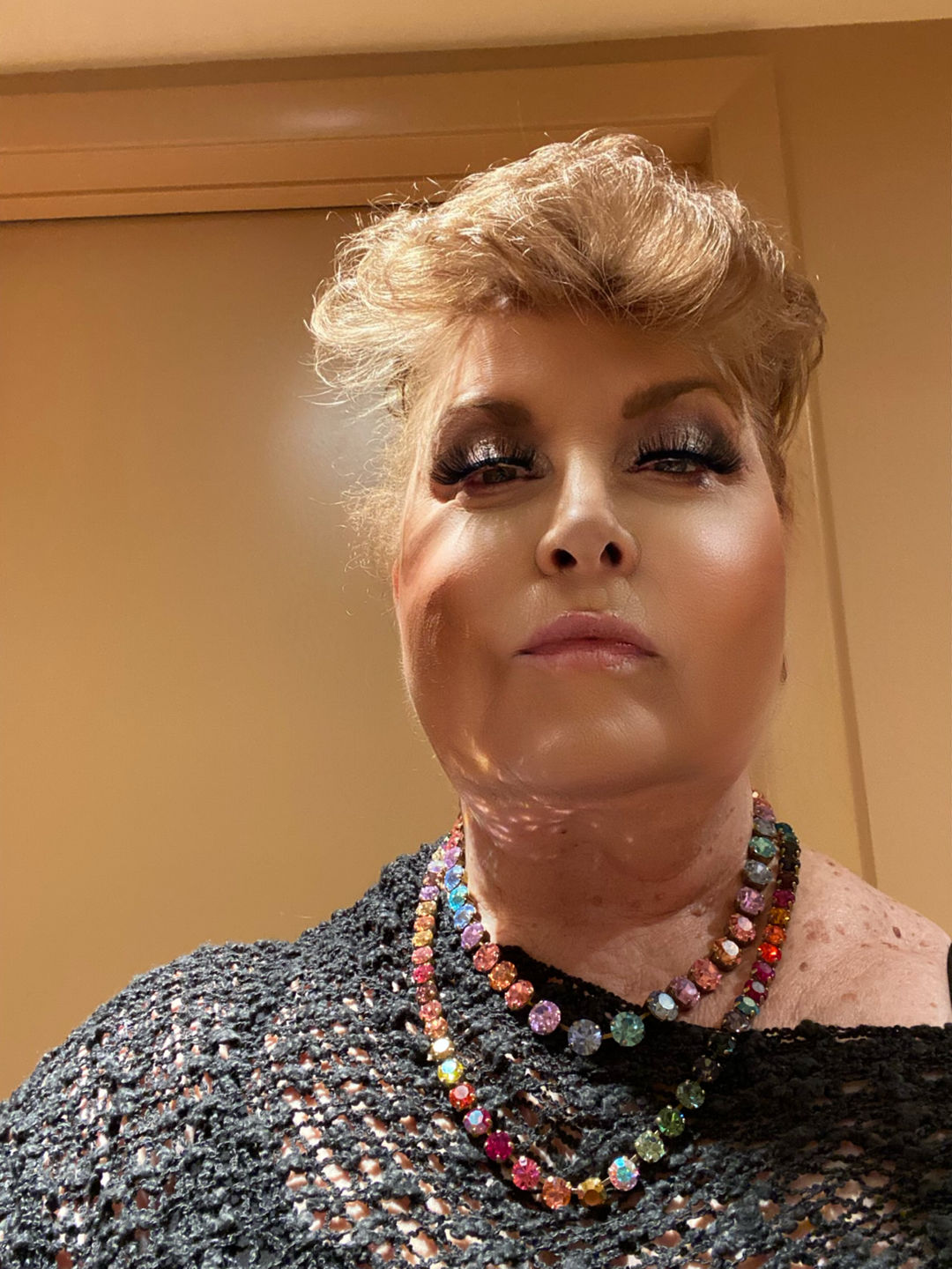 Customer photo review of Arista Slider Necklace in Cosmic Ombré - PRE-ORDER 12.3