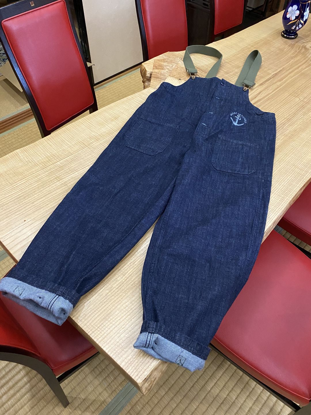 Customer photo review of アメリカンレトロ海軍デッキオーバーオール　デニム