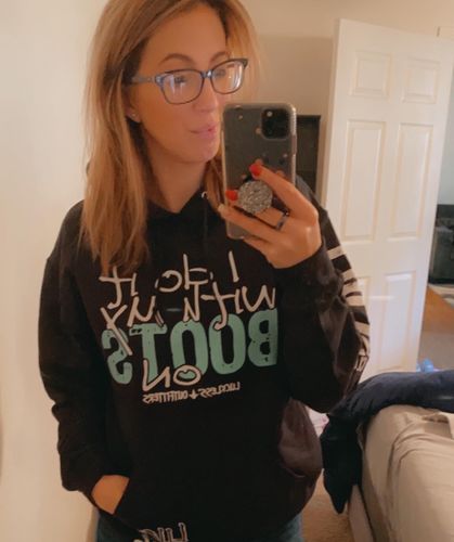 Customer photo review of I Do It With My Boots On (Multiple Styles)