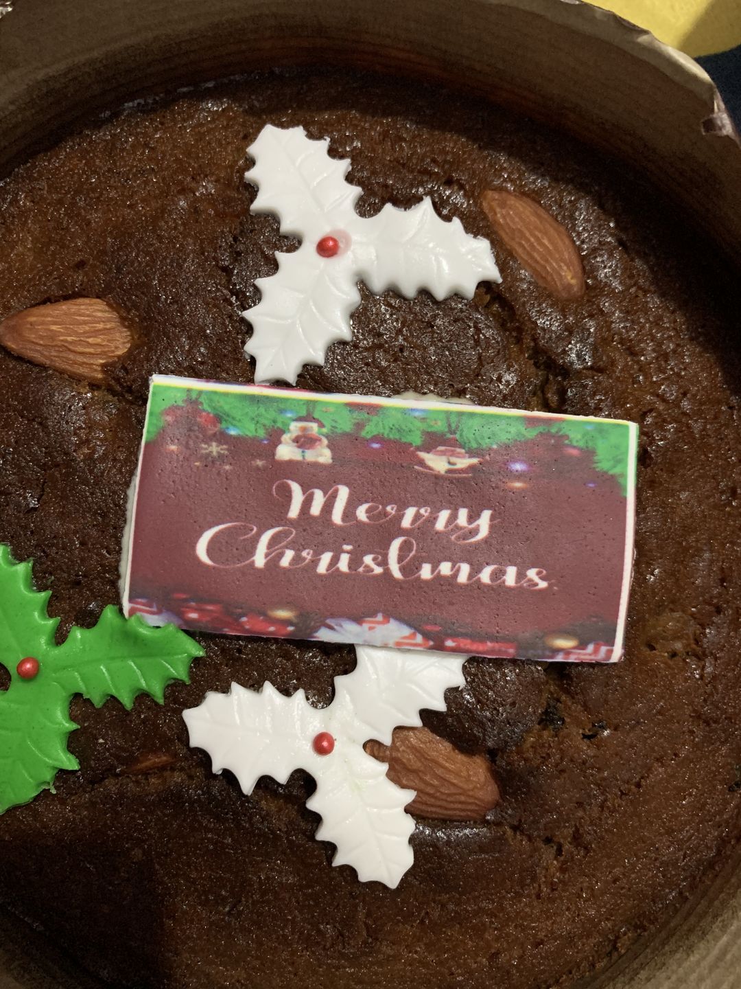 Customer photo review of Eggless Christma Plum Cake