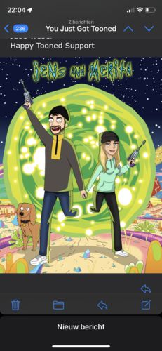 Customer photo review of 'Rick and Morty' Custom Portrait