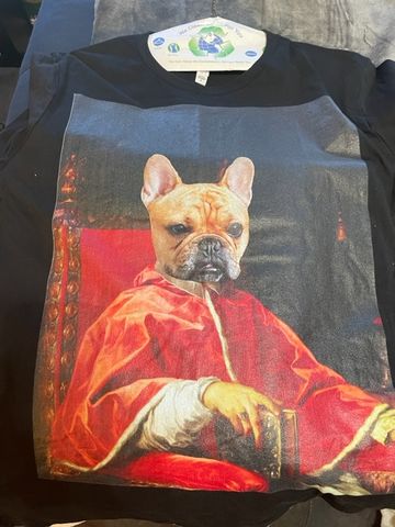 Customer photo review of Custom Pet Art Mens Crew Neck T-shirt