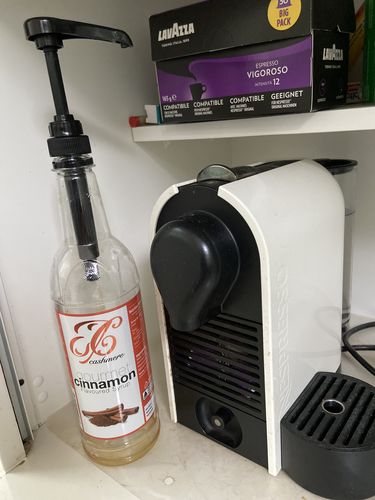 Customer photo review of Cinnamon Coffee Syrup