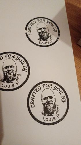 Customer photo review of Self-Inking Face Stamp