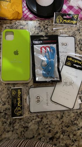 Customer photo review of iPhone Silicone Case (Fluorescent Green)