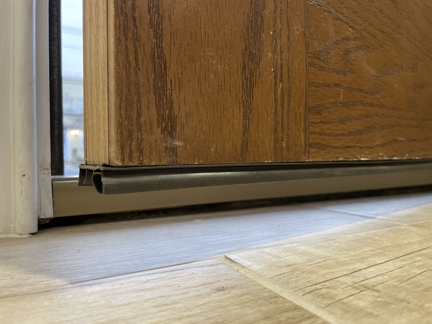 Customer photo review of 36" Therma-Tru Drive-On Door Sweep