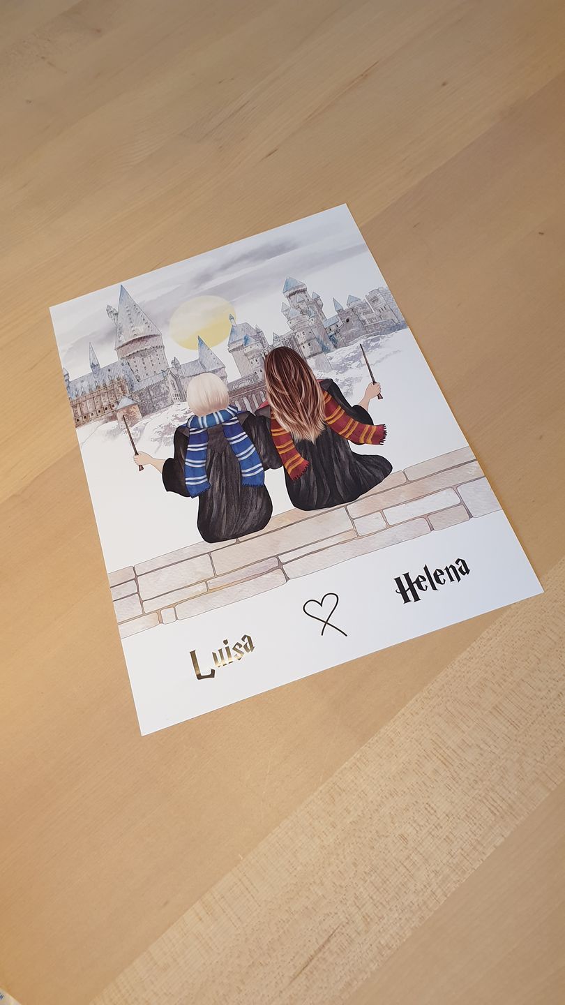 Customer photo review of Zauberinnen/Zauberer - Personalisiertes Poster