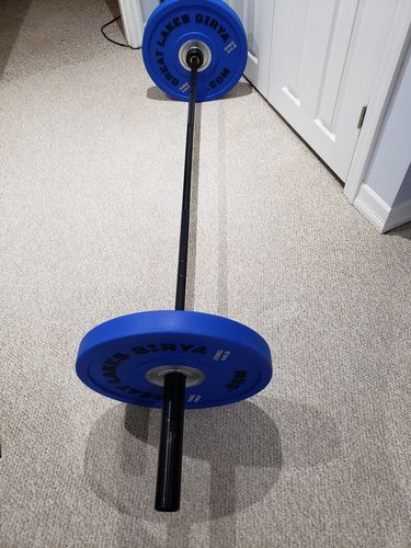 Customer photo review of 15Kg barbell - 8 bearing- black zinc