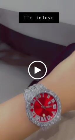 Customer video review of Ruby Numeral Dial Diamond Simulant Watch - Silver