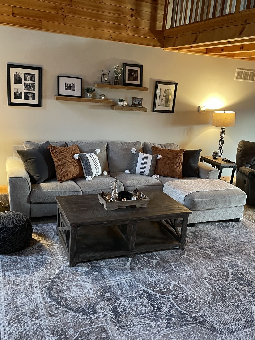 Customer photo review of Distressed Vintage Kendra Ash Area Rug