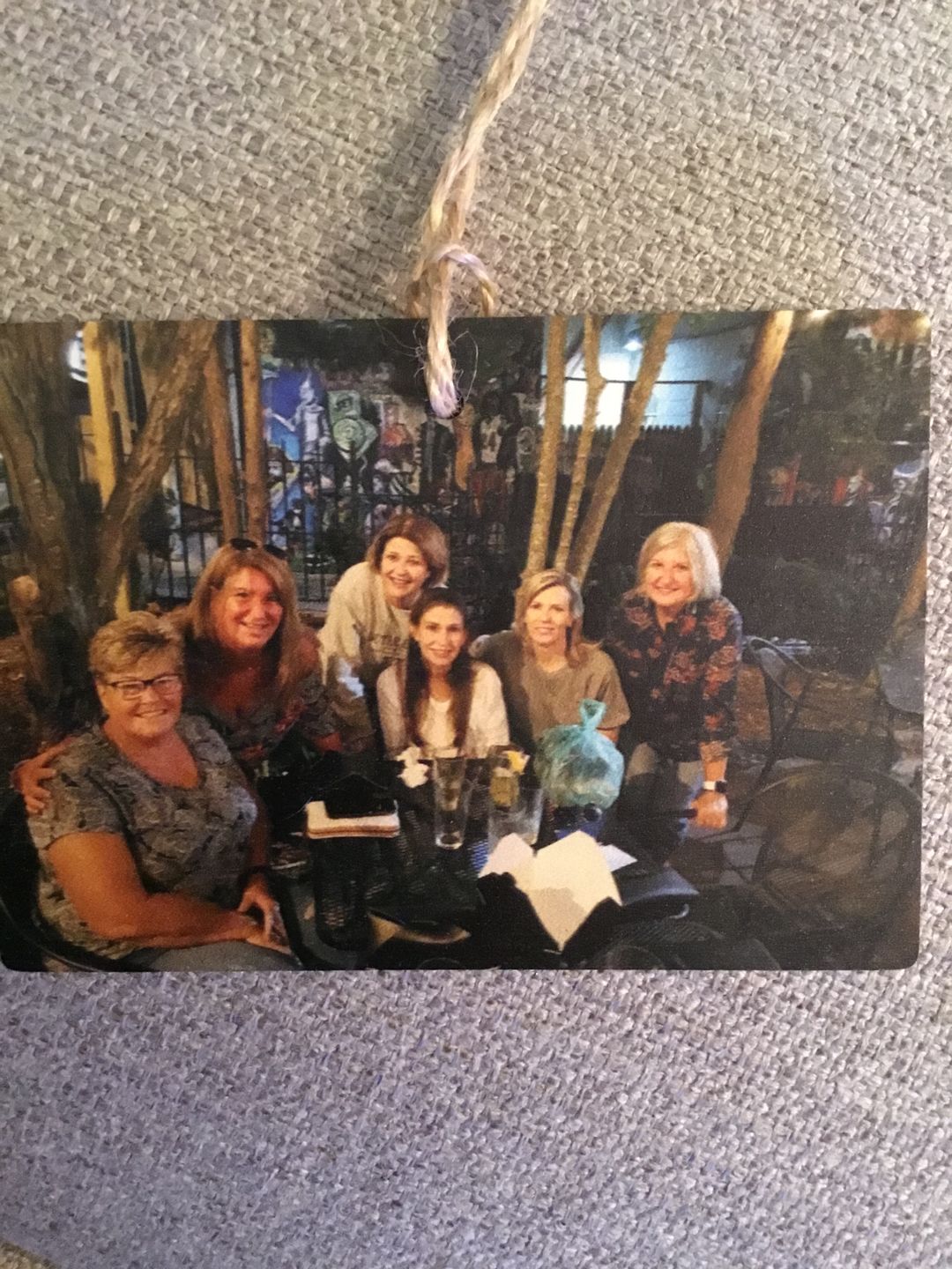 Customer photo review of 3.5 x 5 Wooden Ornament
