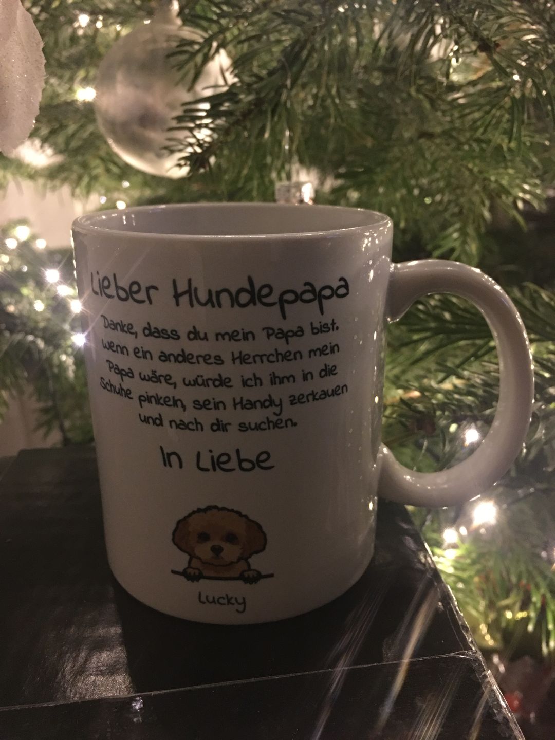Customer photo review of Lieber Hundepapa - Individuelle Tasse