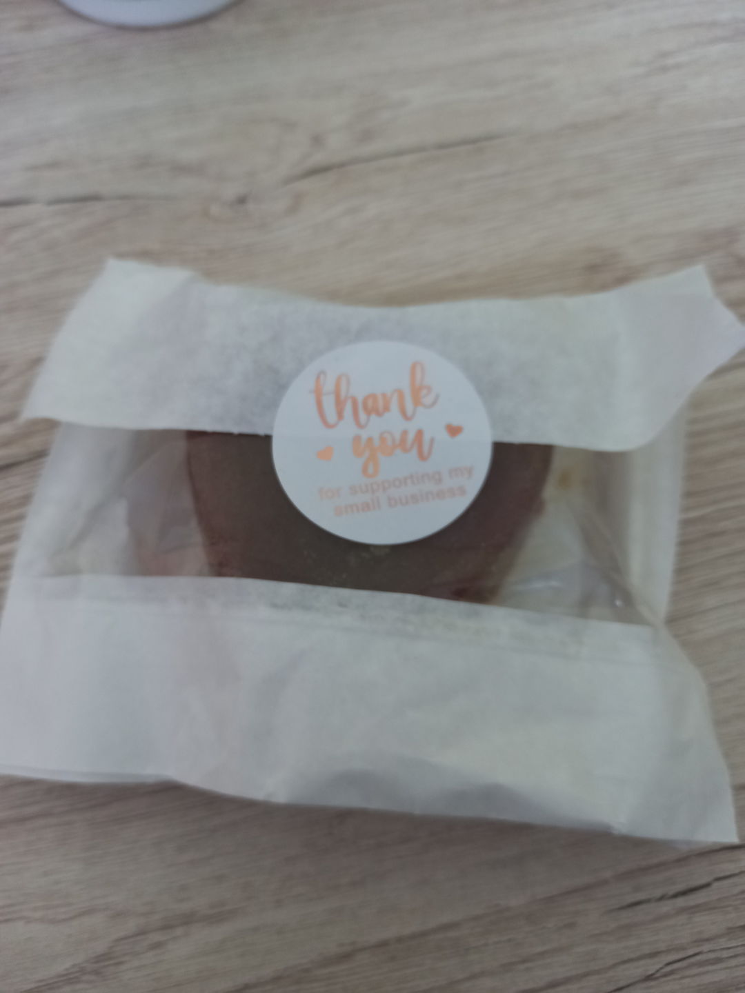 Customer photo review of Savon doux artisanal Cerise & Curcuma