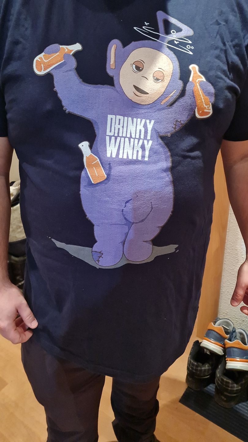Customer photo review of Partnerlook - Telletubbies - Drinky Winky - Herren Shirt