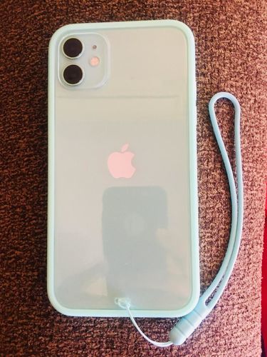Customer photo review of Transparent Soft Lanyard Strap iPhone Case
