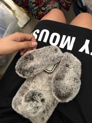 Customer photo review of Cute Rabbit Animal iPhone Case