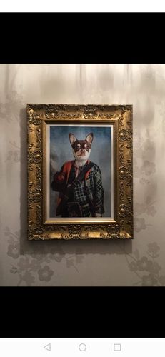 Customer photo review of Scottish Gent - Custom Vintage Pet Portrait