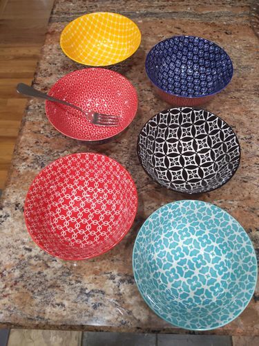 Customer photo review of Mosaian Soup Bowls - Set of 6