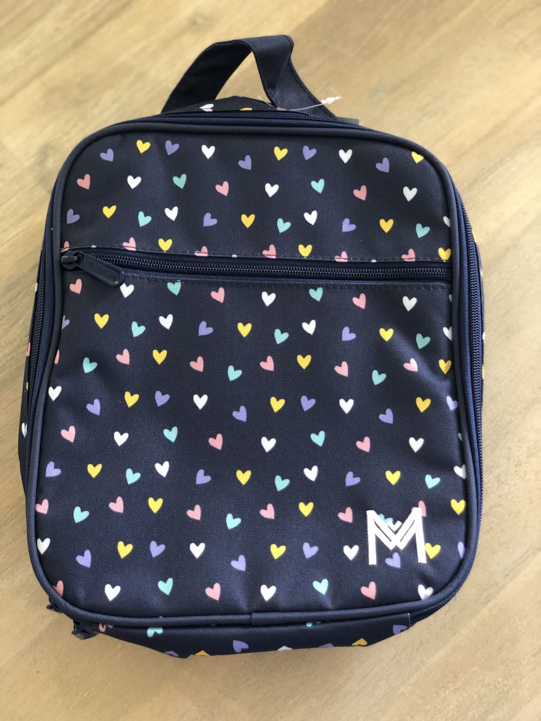 Customer photo review of MontiiCo Large Insulated Lunch Bag - Hearts - PRE-ORDERS OPEN
