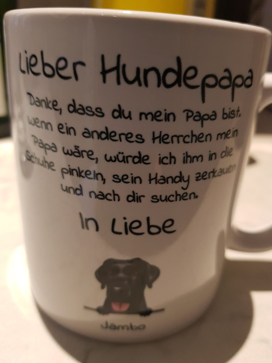 Customer photo review of Lieber Hundepapa - Individuelle Tasse