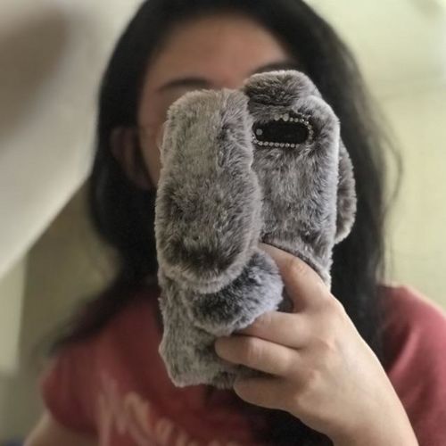 Customer photo review of Cute Rabbit Animal iPhone Case