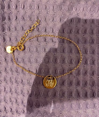 Customer photo review of Rosé Gold Dipped Lineart Love Armkette