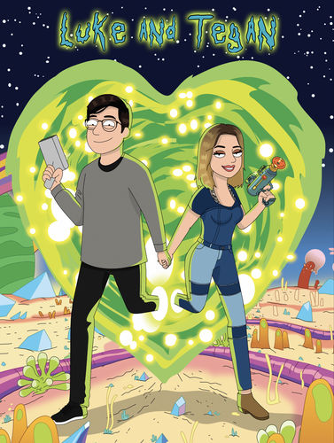 Customer photo review of 'Rick and Morty' Custom Portrait