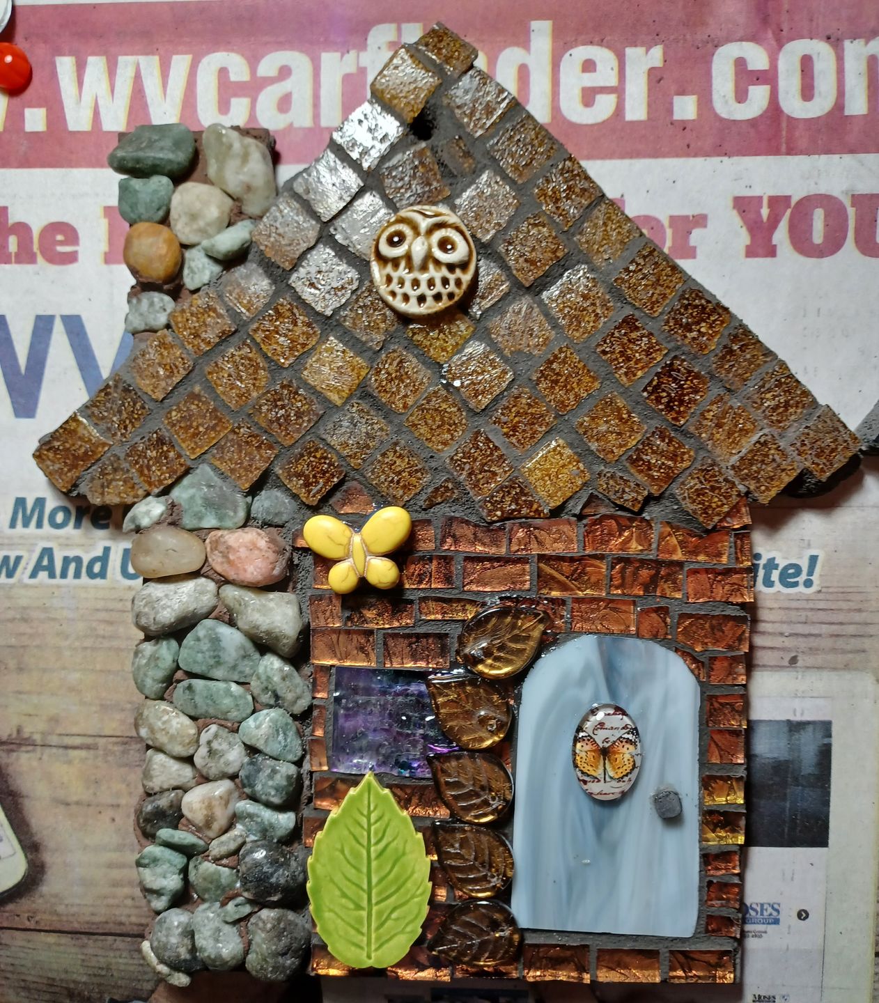 Customer photo review of Unfinished Wooden House Shape - Craft - up to 24" DIY