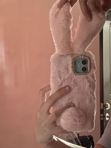Customer photo review of Cute Rabbit Animal iPhone Case