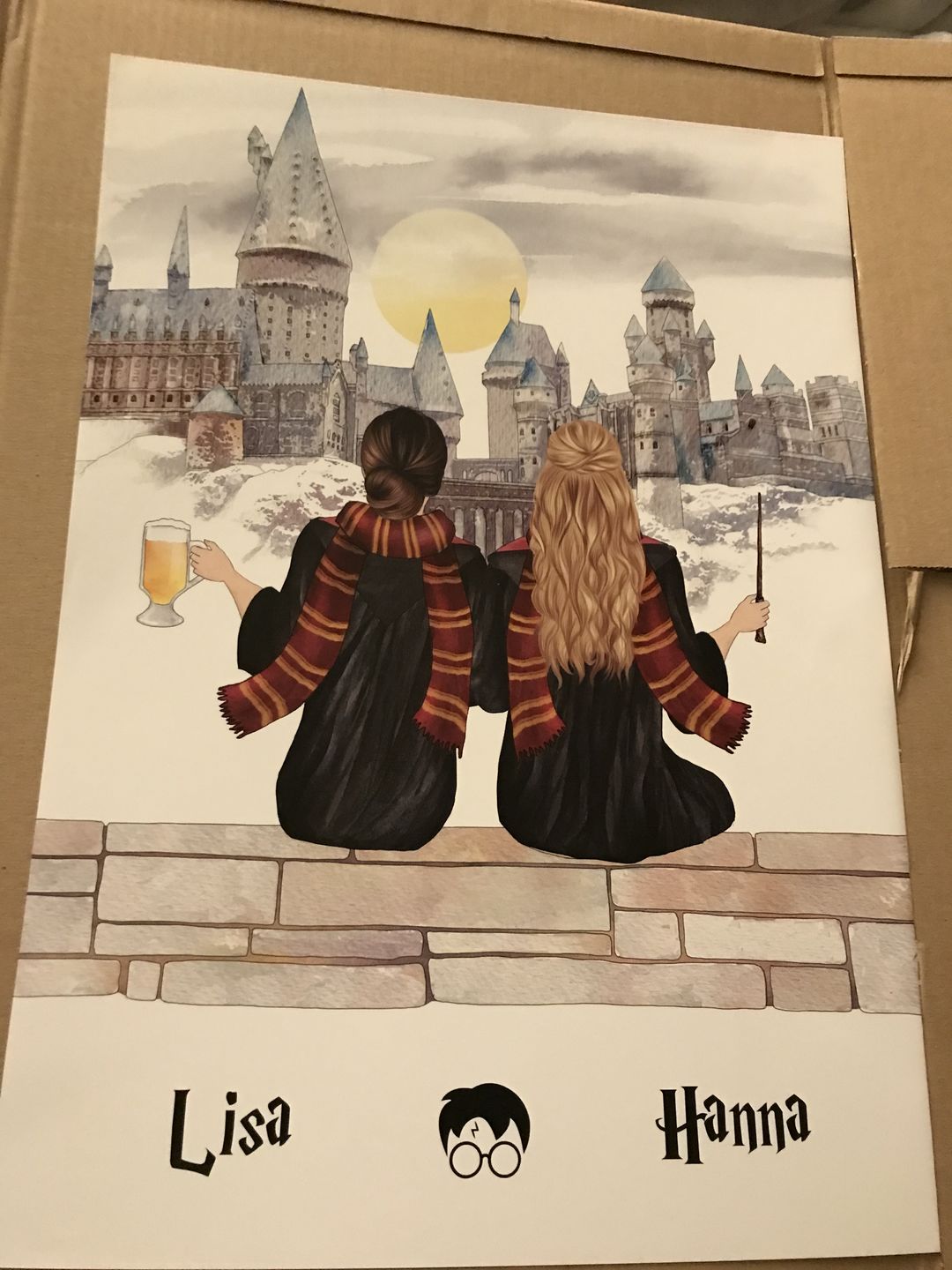 Customer photo review of Zauberinnen/Zauberer - Personalisiertes Poster