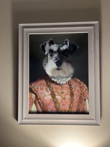 Customer photo review of The Duchess - Custom Vintage Pet Portrait