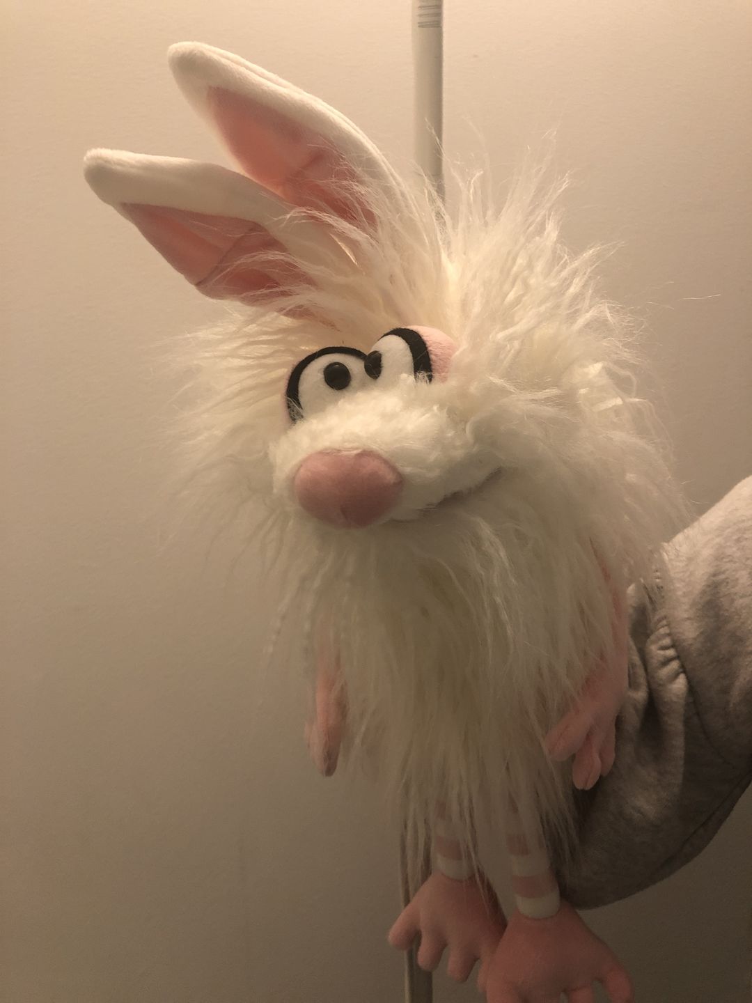 Customer photo review of Lapin Blanc Marionnette