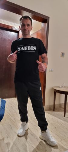 Customer photo review of SAEBIS® White Box Classic Herren T-Shirt schwarz